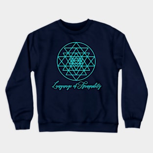 Shree Yantra Mandala-Green Crewneck Sweatshirt